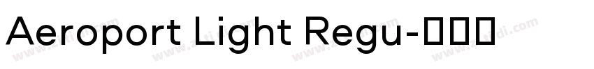 Aeroport Light Regu字体转换